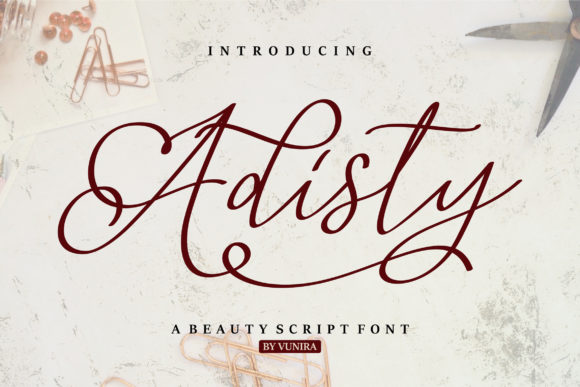 Adisty: A Handwritten Font for Modern Web Design