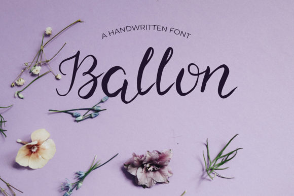 Ballon: A Dainty Script Font for Crafters