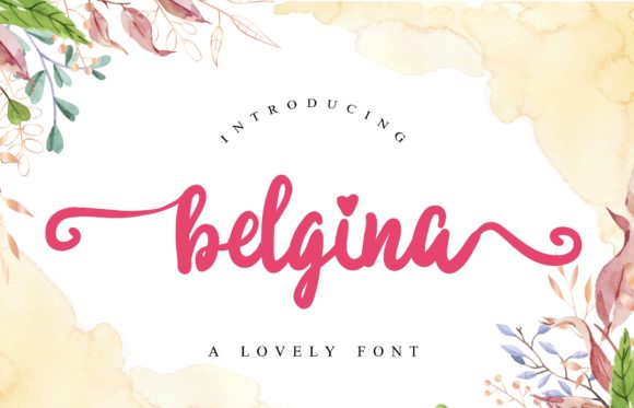 Belgina: A Handwritten Font for Digital Design