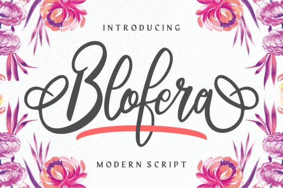 Blofera: A Handwritten Font for Elegant Branding