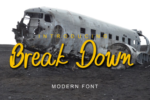 Break Down: A Festive Script Font for Editorial Design