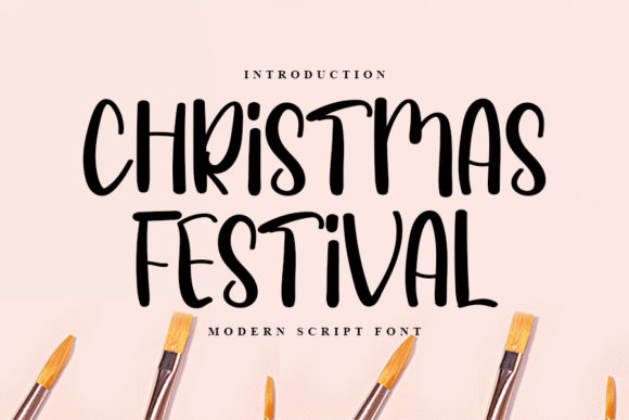 Christmas Festival Font: A Warm Typeface for Editorial Design
