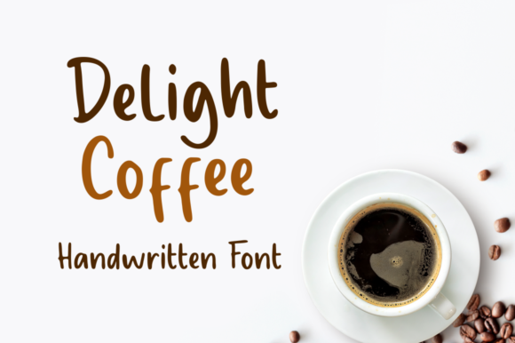 Delight Coffee: A Handwritten Font for Makers