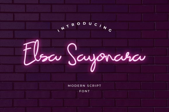 Elsa Sayonara: A Delicate Handwritten Typeface for Modern Brands