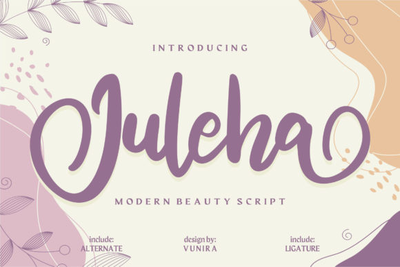 Juleha: A Handwritten Font for Brand Identity