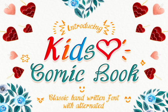 Kids Comic Book Font for Playful Web Design