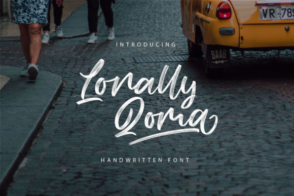 Lonally Qoma: A Handwritten Font for Modern Branding
