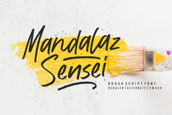 Mandalaz Sensei: A Bold Handwritten Font for Web Design