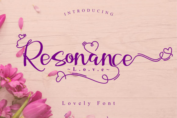 Resonance Love Font for Handmade Crafts