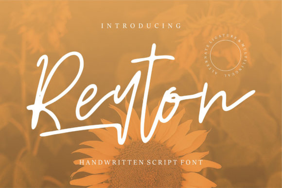 Reyton Font: A Handwritten Typeface for Makers