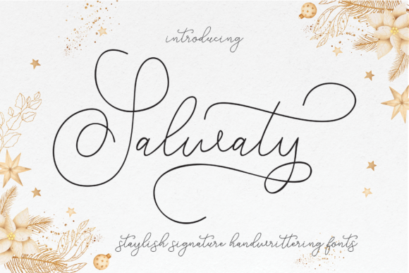 Salwaty: A Graceful Handwritten Font for Editorial Design
