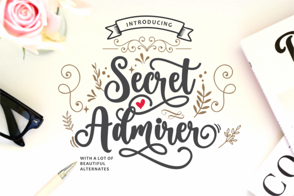 Secret Admirer Font: Elevate Your Campaign Visuals