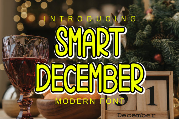 Smart December: A Festive Script Font for Editorial Design