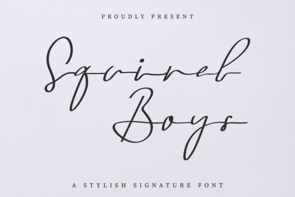 Squirel Boys: A Minimal Handwritten Font for Web Design