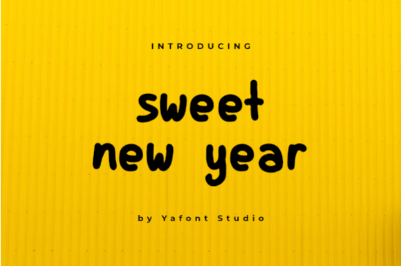 Sweet New Year Font: A Branding Upgrade