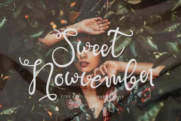 Sweet Nowvember: A Playful Script Font for Editorial Design