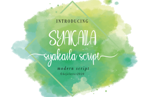 Syakaila: A Modern Script Font for Editorial Design
