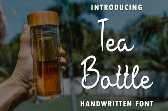 Tea Bottle: A Handwritten Font for Digital Design
